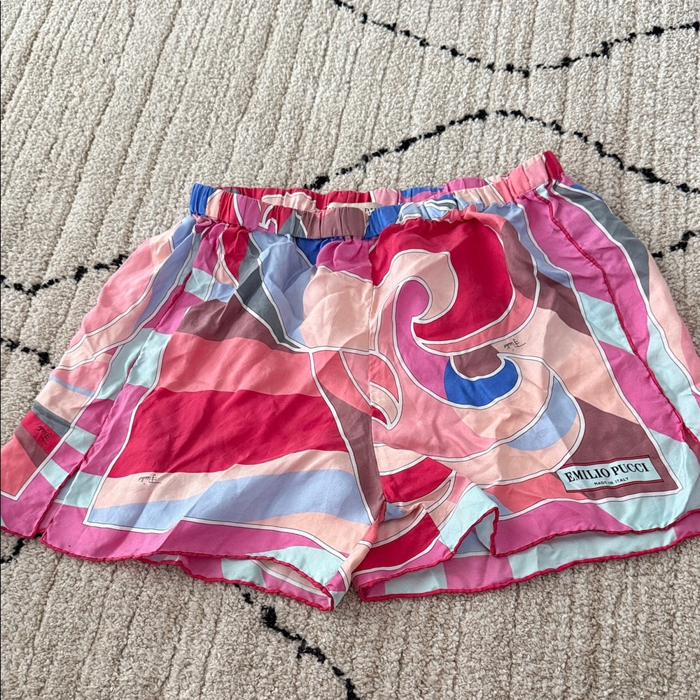 Emilio Pucci Women's Swirl Pattern Athletic Shorts